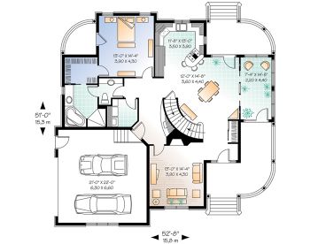 1st Floor Plan, 027H-0018