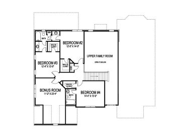 2nd Floor Plan, 058H-0070