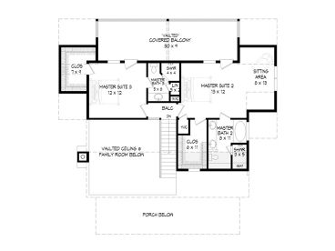 2nd Floor Plan, 062H-0313