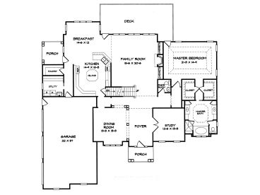 1st Floor Plan, 019H-0146