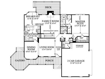 1st Floor Plan, 063H-0067