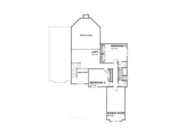 2nd Floor Plan, 007H-0086