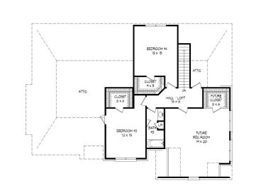 2nd Floor Plan, 062H-0051