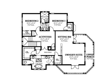 2nd Floor Plan, 064H-0087