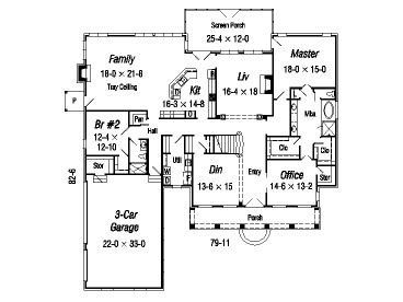 1st Floor Plan, 061H-0144