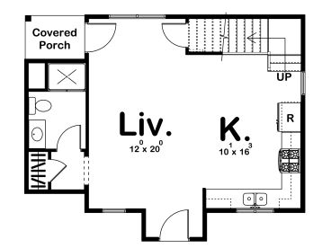1st Floor Plan, 050H-0148