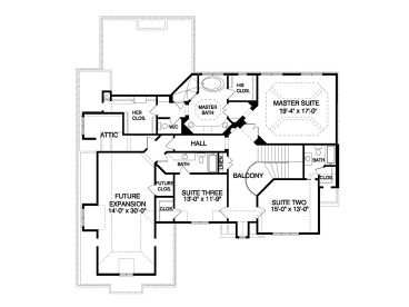 2nd Floor Plan, 029H-0118