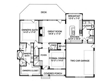 1st Floor Plan, 029H-0105