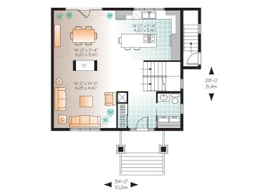 1st Floor Plan, 027H-0219