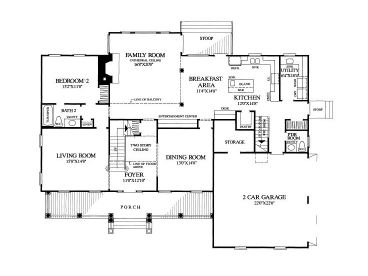 1st Floor Plan, 063H-0207