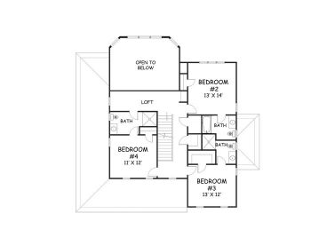 2nd Floor Plan, 041H-0134