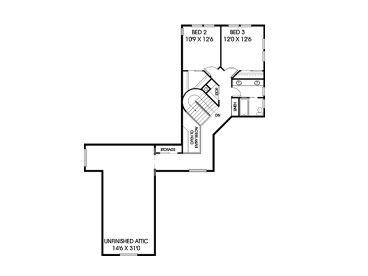 2nd Floor Plan, 013H-0034