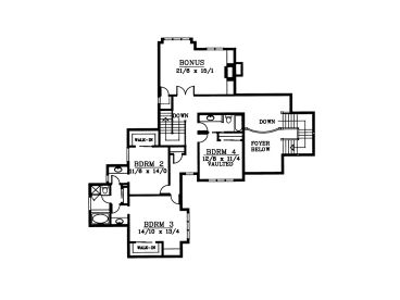 2nd Floor Plan, 026H-0050