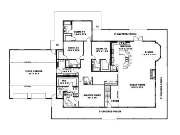 1st Floor Plan, 012H-0250