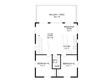 2nd Floor Plan, 062H-0336