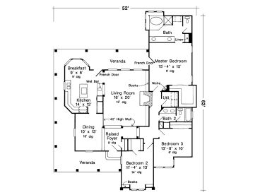 Floor Plan, 054H-0088