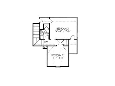 2nd Floor Plan, 054H-0139