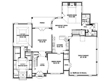 1st Floor Plan, 006H-0098