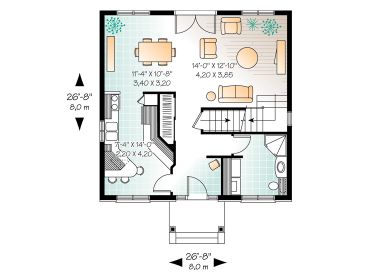 1st Floor Plan, 027H-0203