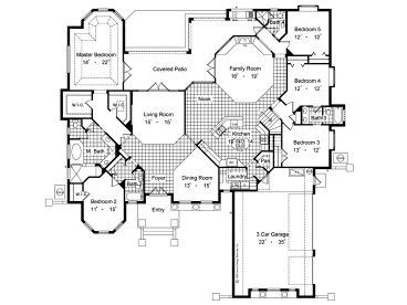 1st Floor Plan, 043H-0211