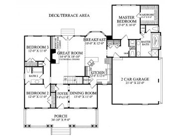 1st Floor Plan, 063H-0120