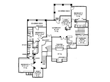 2nd Floor Plan, 054H-0022