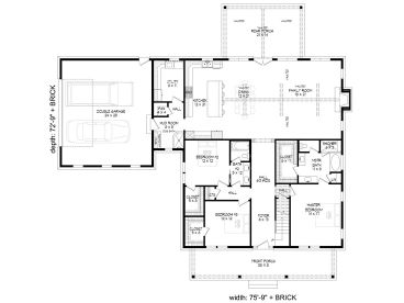 1st Floor Plan, 062H-0239