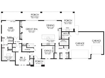 1st Floor Plan, 034H-0491