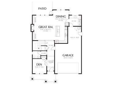 1st Floor Plan, 034H-0331