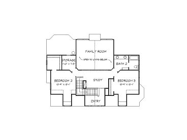 2nd Floor Plan, 008H-0038
