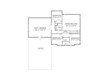 2nd Floor Plan, 067H-0041