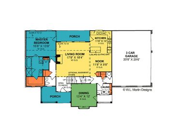 1st Floor Plan, 059H-0056