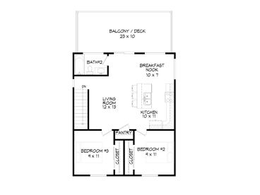 2nd Floor Plan, 062H-0310