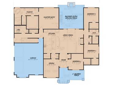 1st Floor Plan, 074H-0115