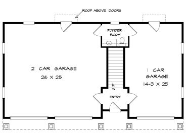 1st Floor Plan, 019G-0036