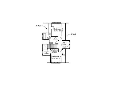 2nd Floor Plan, 054H-0098