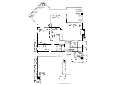 1st Floor Plan, 057H-0007