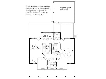 Opt Basement Floor Plan, 021H-0258