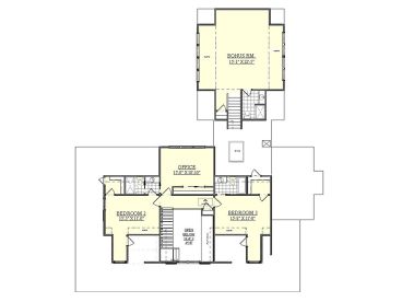 2nd Floor Plan, 080H-0018