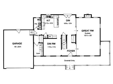 1st Floor Plan, 014H-0060