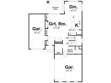 1st Floor Plan, 050H-0261