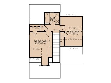 2nd Floor Plan, 074H-0223