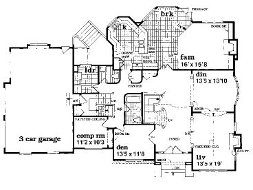1st Floor Plan, 032H-0055