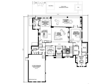 1st Floor Plan, 070H-0099