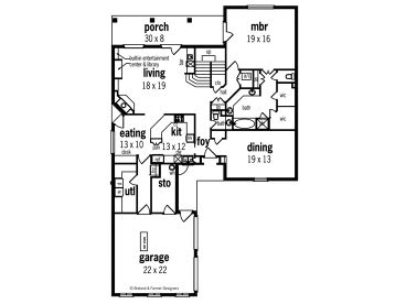 1st Floor Plan, 021H-0167