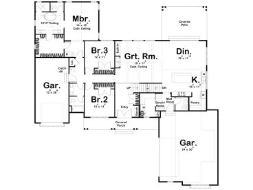 1st Floor Plan, 050H-0361