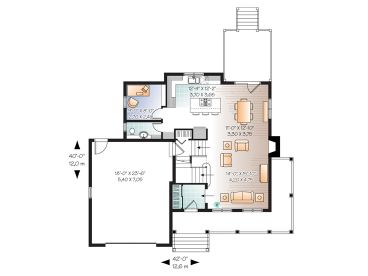 1st Floor Plan, 027H-0265