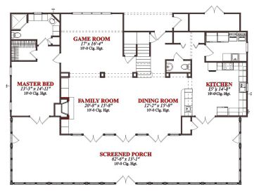 1st Floor Plan, 073H-0074