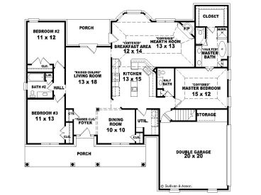 1st Floor Plan, 006H-0093