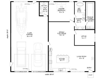 Floor Plan, 062G-0429